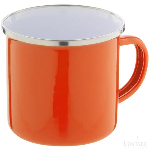 Enavint Emaille Mok Oranje