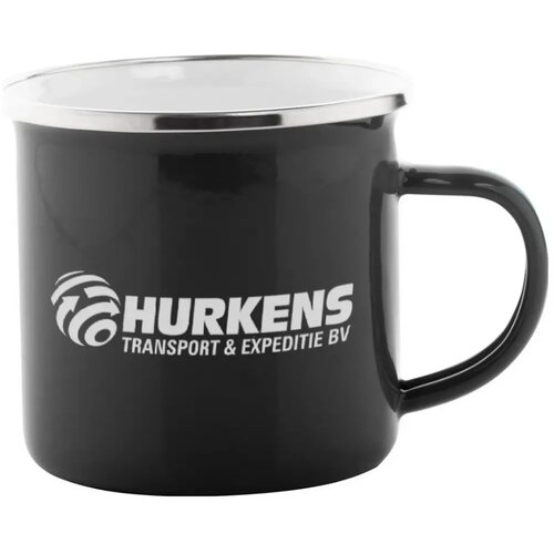 Enavint Emaille Mok Zwart 300 ml