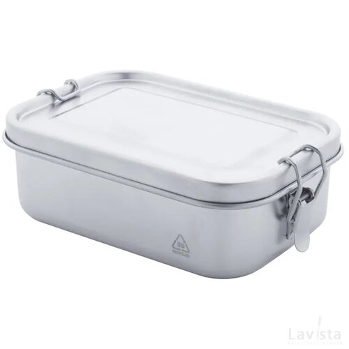 Broodtrommel van gerecycled RVS (750 ml) Zilver