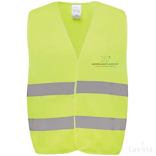 GRS gerecycled PET reflecterend veiligheidsvest geel