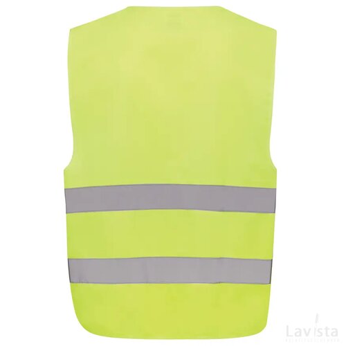 GRS gerecycled PET reflecterend veiligheidsvest geel