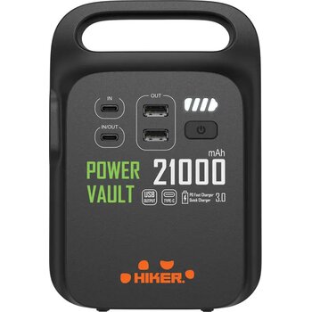 Power Vault RCS gerecycled plastic 21.000 mah power station zwart