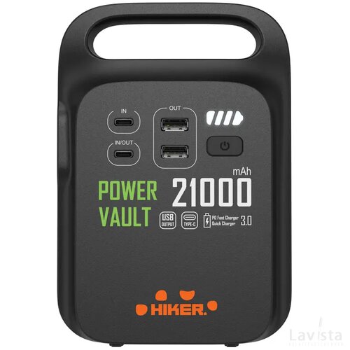 Power Vault RCS gerecycled plastic 21.000 mah power station zwart