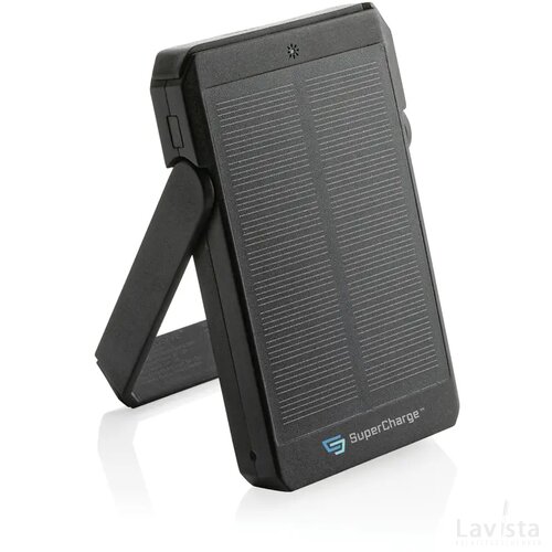 Skywave RCS rerecycled solar powerbank 5.000 mah 10W zwart