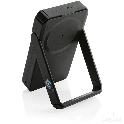 Skywave RCS rerecycled solar powerbank 5.000 mah 10W zwart