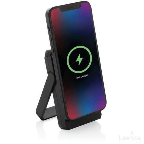 Skywave RCS rerecycled solar powerbank 5.000 mah 10W zwart