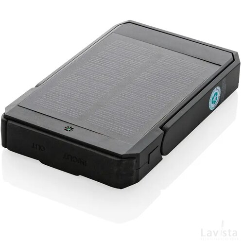 Skywave RCS rerecycled solar powerbank 5.000 mah 10W zwart