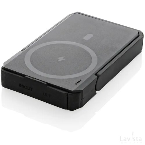 Skywave RCS rerecycled solar powerbank 5.000 mah 10W zwart