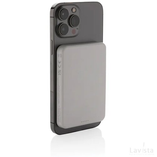 Magnetix RCS rplastic 5000 mah magnetische powerbank wit