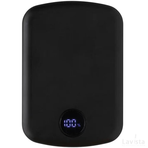 MagBoost gerecycled plastic 5000 mah magnetische powerbank zwart