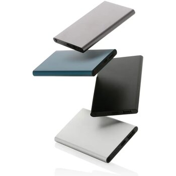RCS gerecycled plastic/alu 4000 mah powerbank met type C zwart