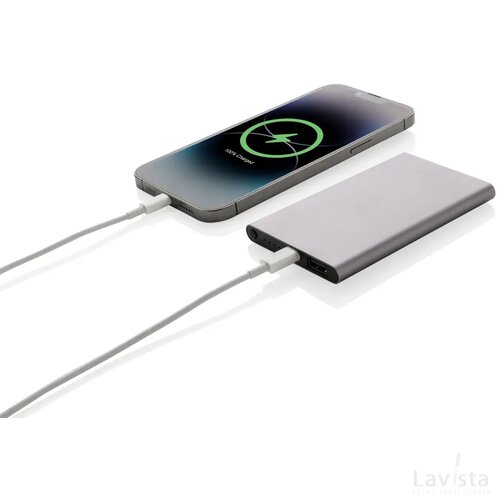 RCS gerecycled plastic/alu 4000 mah powerbank met type C antraciet
