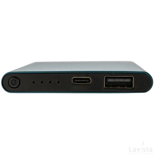 RCS gerecycled plastic/alu 4000 mah powerbank met type C blauw