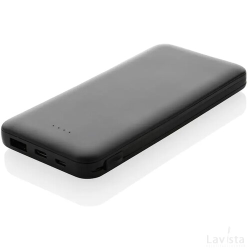 Lockhart RCS gerecycled plastic 10.000 powerbank zwart