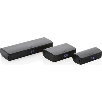 FlashCharge RCS rplastic 5000 mah powerbank met snelladen zwart