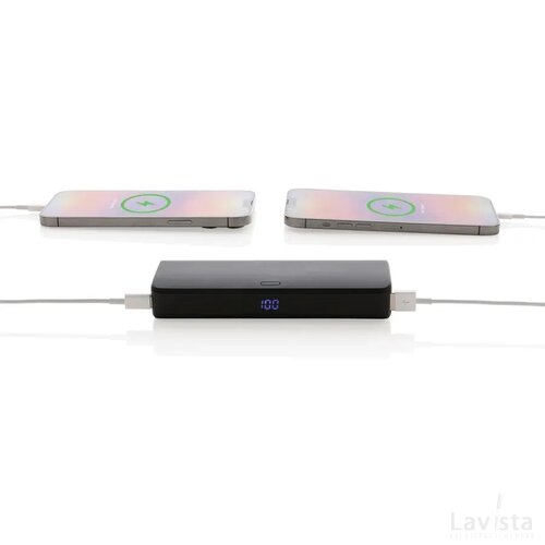 FlashCharge RCS rplastic 20000 mah powerbank met snelladen zwart
