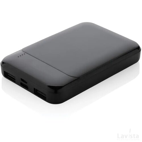 RCS gerecycled plastic 5.000 mAh powerbank zwart