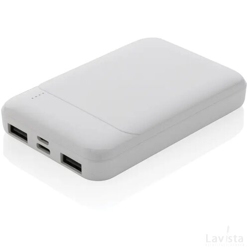 RCS gerecycled plastic 5.000 mAh powerbank wit