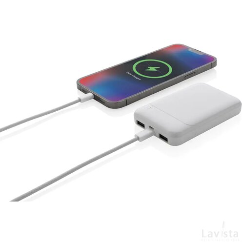 RCS gerecycled plastic 5.000 mAh powerbank wit