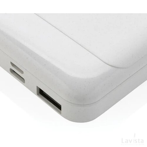 RCS gerecycled plastic 5.000 mAh powerbank wit