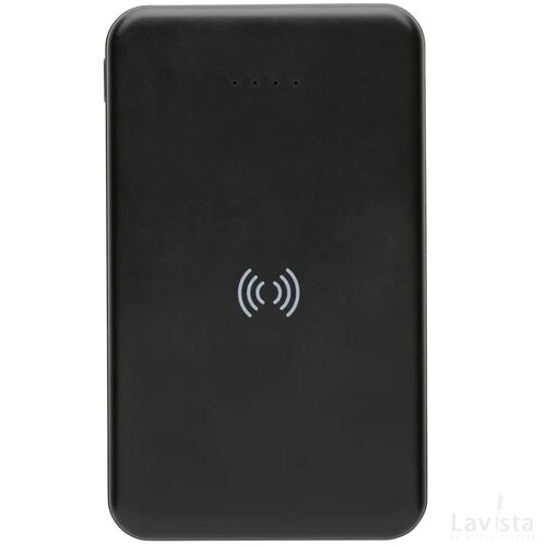 RCS gerecycled plastic 5.000 mAh 5W draadloze powerbank zwart