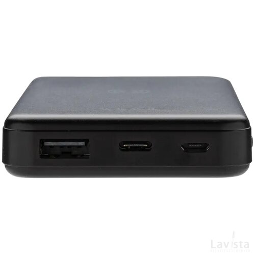 RCS gerecycled plastic 5.000 mAh 5W draadloze powerbank zwart