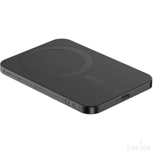 Urban Vitamin Burbank RCS rplastic/alu 3.000 mAh powerbank zwart