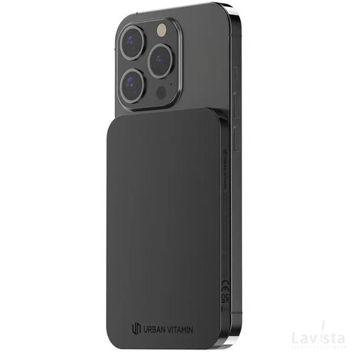 Urban Vitamin Burbank RCS rplastic/alu 3.000 mAh powerbank zwart