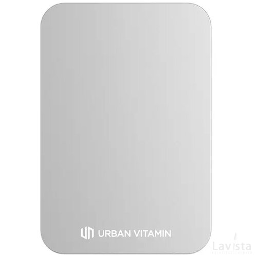 Urban Vitamin Burbank RCS rplastic/alu 3.000 mAh powerbank zilver