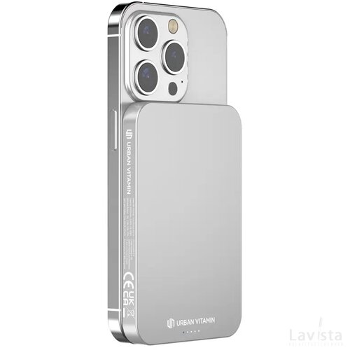 Urban Vitamin Richmond RCS rplastic/alu 5000 mAh powerbank zilver