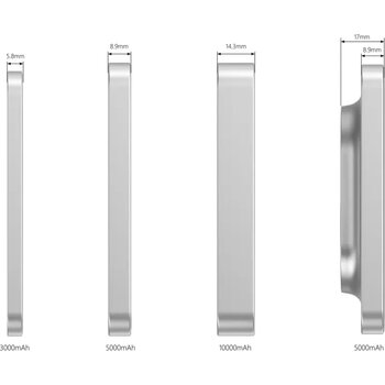 Urban Vitamin Malibu RCS aluminum 2 in 1 5000 mAh powerbank zilver