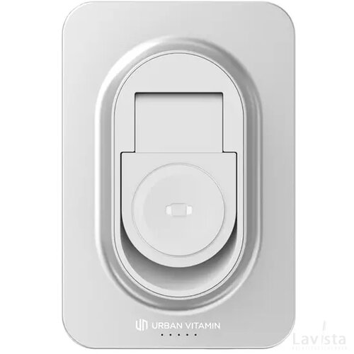 Urban Vitamin Malibu RCS aluminum 2 in 1 5000 mAh powerbank zilver