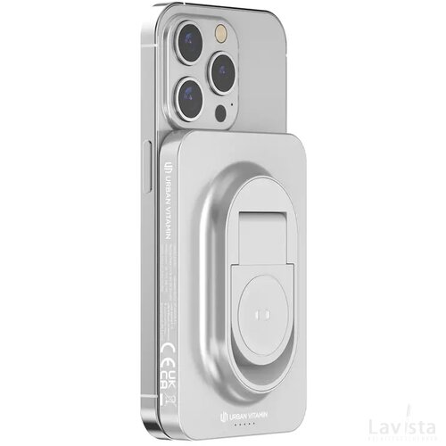Urban Vitamin Malibu RCS aluminum 2 in 1 5000 mAh powerbank zilver