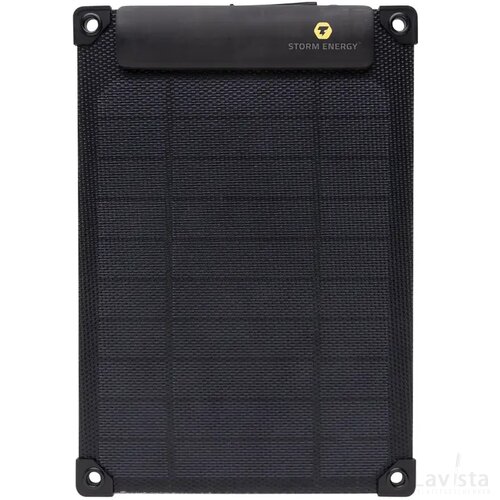 Solarpulse gerecycled plasticf draagbaar solar panel 5W zwart
