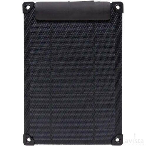 Solarpulse gerecycled plasticf draagbaar solar panel 5W zwart