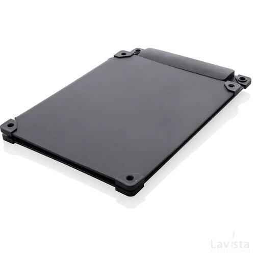 Solarpulse gerecycled plastic draagbaar solar panel 10W zwart