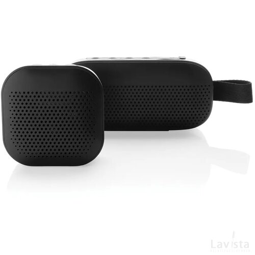 RCS gerecycled plastic Soundbox 3W speaker zwart