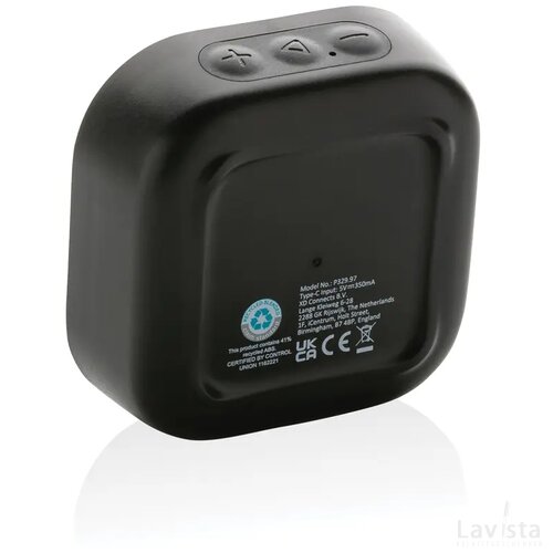 RCS gerecycled plastic Soundbox 3W speaker zwart
