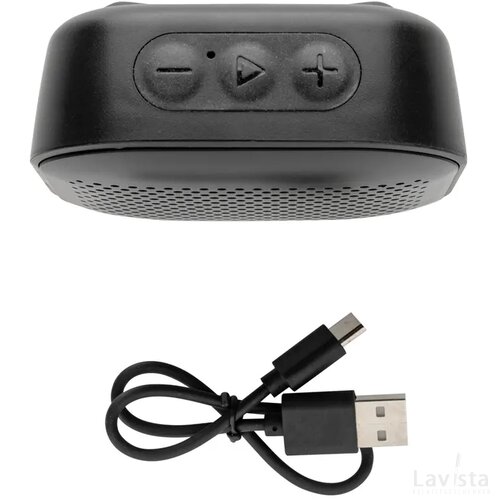 RCS gerecycled plastic Soundbox 3W speaker zwart