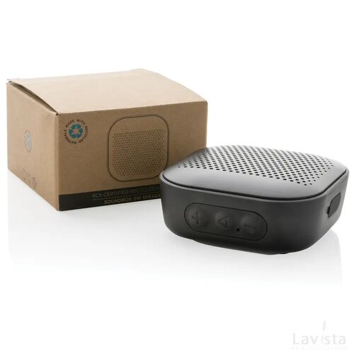 RCS gerecycled plastic Soundbox 3W speaker zwart