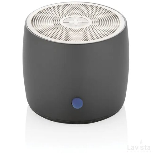 Swiss Peak RCS gerecycled aluminium 3W bass speaker grijs