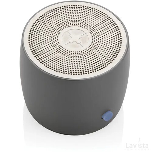 Swiss Peak RCS gerecycled aluminium 3W bass speaker grijs