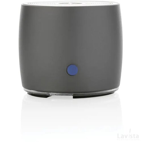 Swiss Peak RCS gerecycled aluminium 3W bass speaker grijs