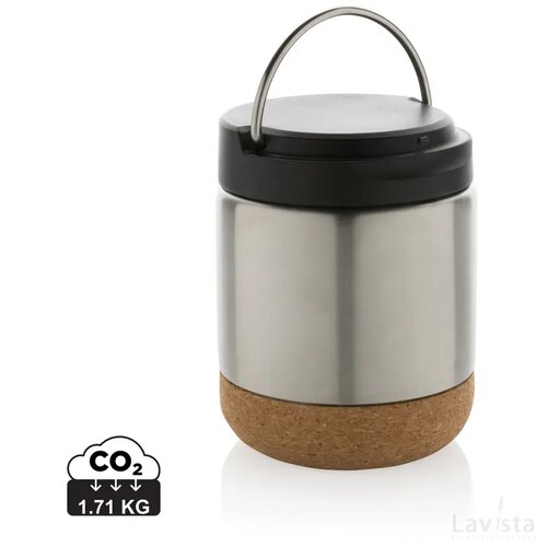 Savory RCS gecertificeerd gerecycled rvs foodcontainer zilver