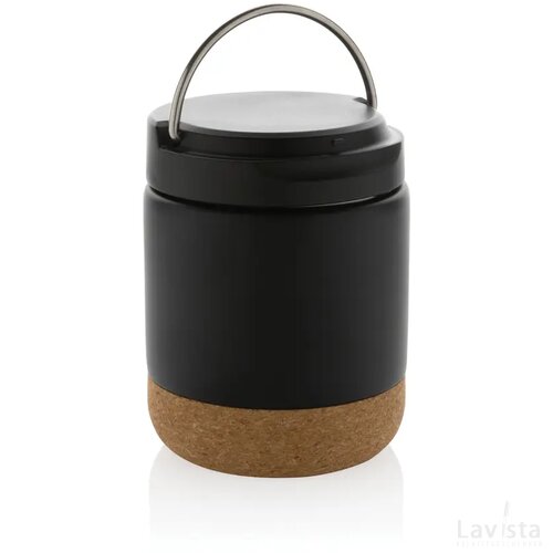 Savory RCS gecertificeerd gerecycled rvs foodcontainer zwart
