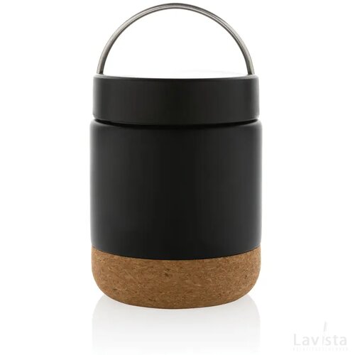 Savory RCS gecertificeerd gerecycled rvs foodcontainer zwart