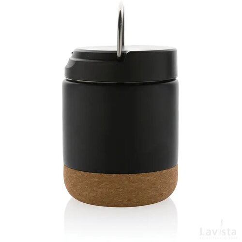 Savory RCS gecertificeerd gerecycled rvs foodcontainer zwart