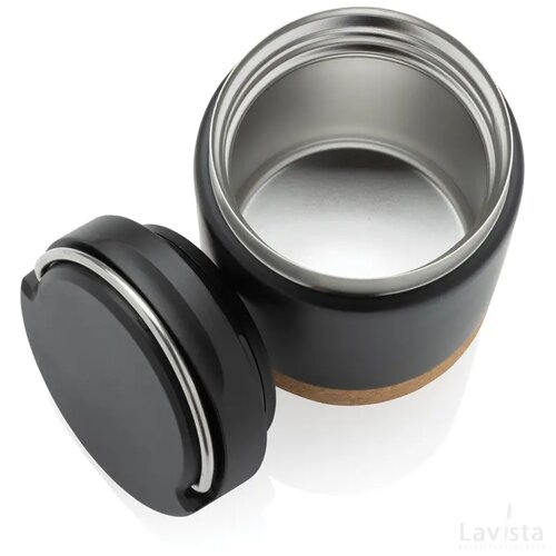 Savory RCS gecertificeerd gerecycled rvs foodcontainer zwart