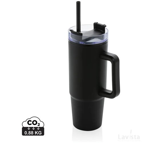 Tana RCS plastic tumbler met handvat 900 ml zwart