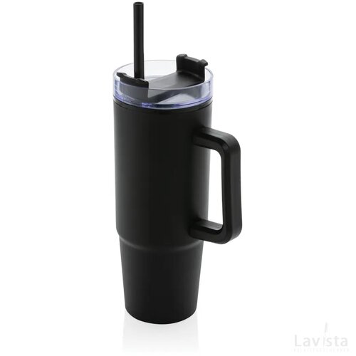 Tana RCS plastic tumbler met handvat 900 ml zwart